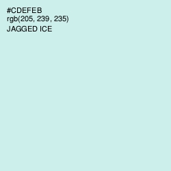 #CDEFEB - Jagged Ice Color Image